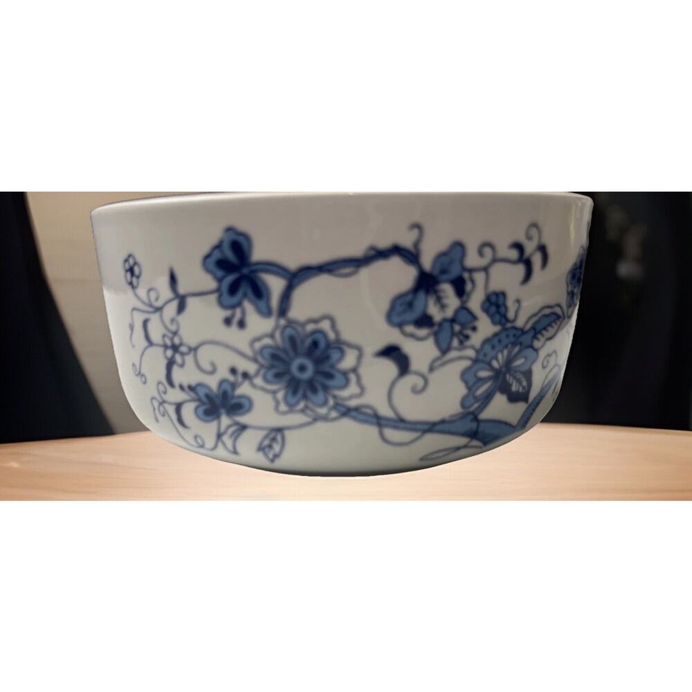 Vintage hankook Appetizers bowl Flowery Blue And White